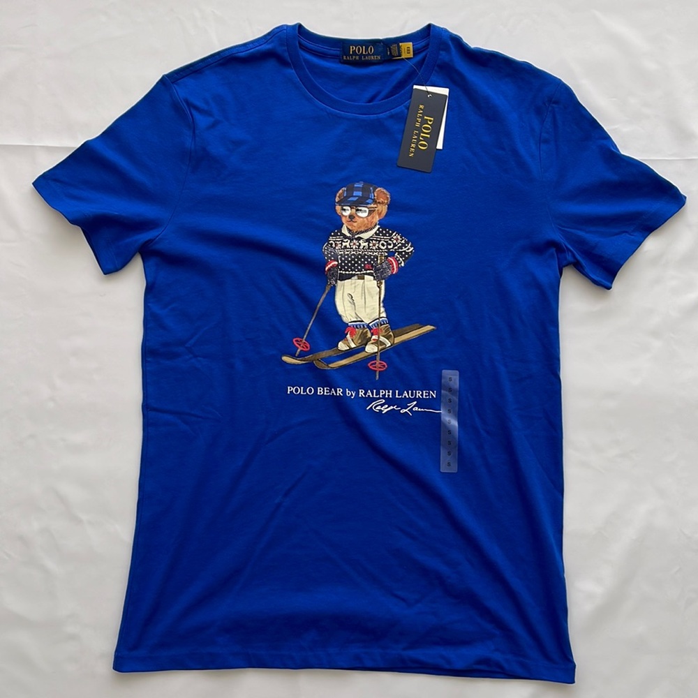 Polo Ralph Lauren Men’s Polo Ski Bear Graphic Crew Neck T-Shirt  New
